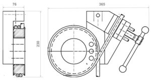 SPLIT CAPSTAN GRIPS - Drawing